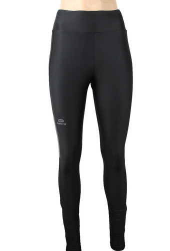 Damen legging schwarz - schwarz, kalenji